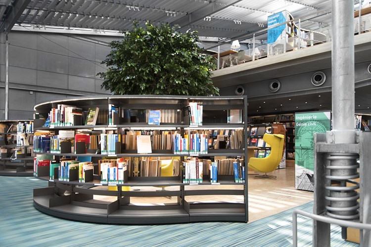60/30 classic round shelving system (École Nationale des Ponts et Chaussées, Champs sur Marne, France)