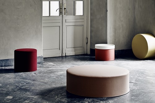 SOFTLINE DRUMS POUF 45×45 グレー Drum Pouf – Danish Design Store
