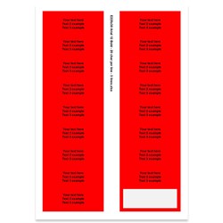 E225030 - 3 lines, Arial 12 max 3 x 20 characters