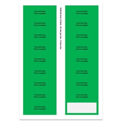 E225120 - 2 lines, Arial 12 max 2 x 20 characters