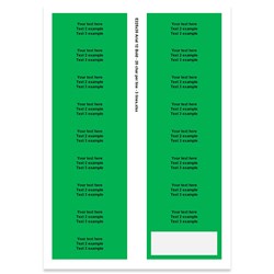E225130 - 3 lines, Arial 12 max 3 x 20 characters