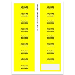 E225330 - 3 lines, Arial 12 max 3 x 20 characters