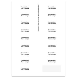 E225420 - 2 lines, Arial 12 max 2 x 20 characters
