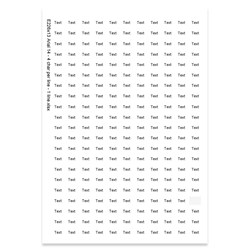 E226413 - 1 line, Arial 14 max 4 characters