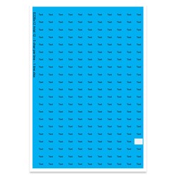 E226212 - 1 line, Arial 12 max 5 characters