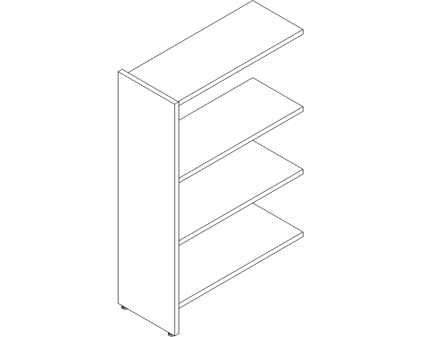 Lingo add-on - single-sided - H1220 - D300 - W750 - 3D.dwg