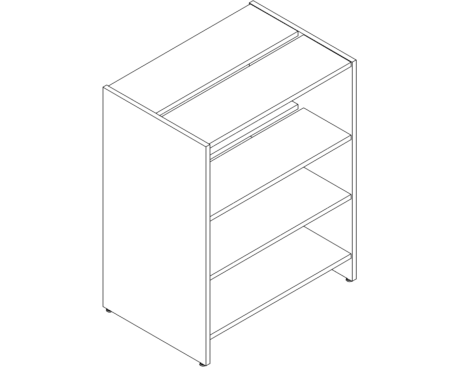 Lingo starter - double-sided - H1220 - D300 - W900 - 3D.dwg