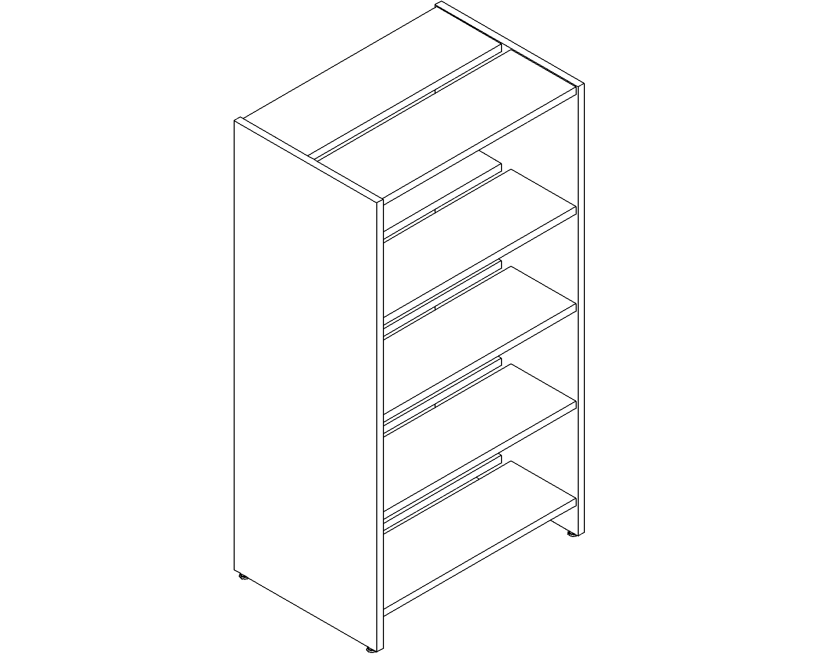 Lingo starter - double-sided - H1520 - D250 - W750 - 3D.dwg