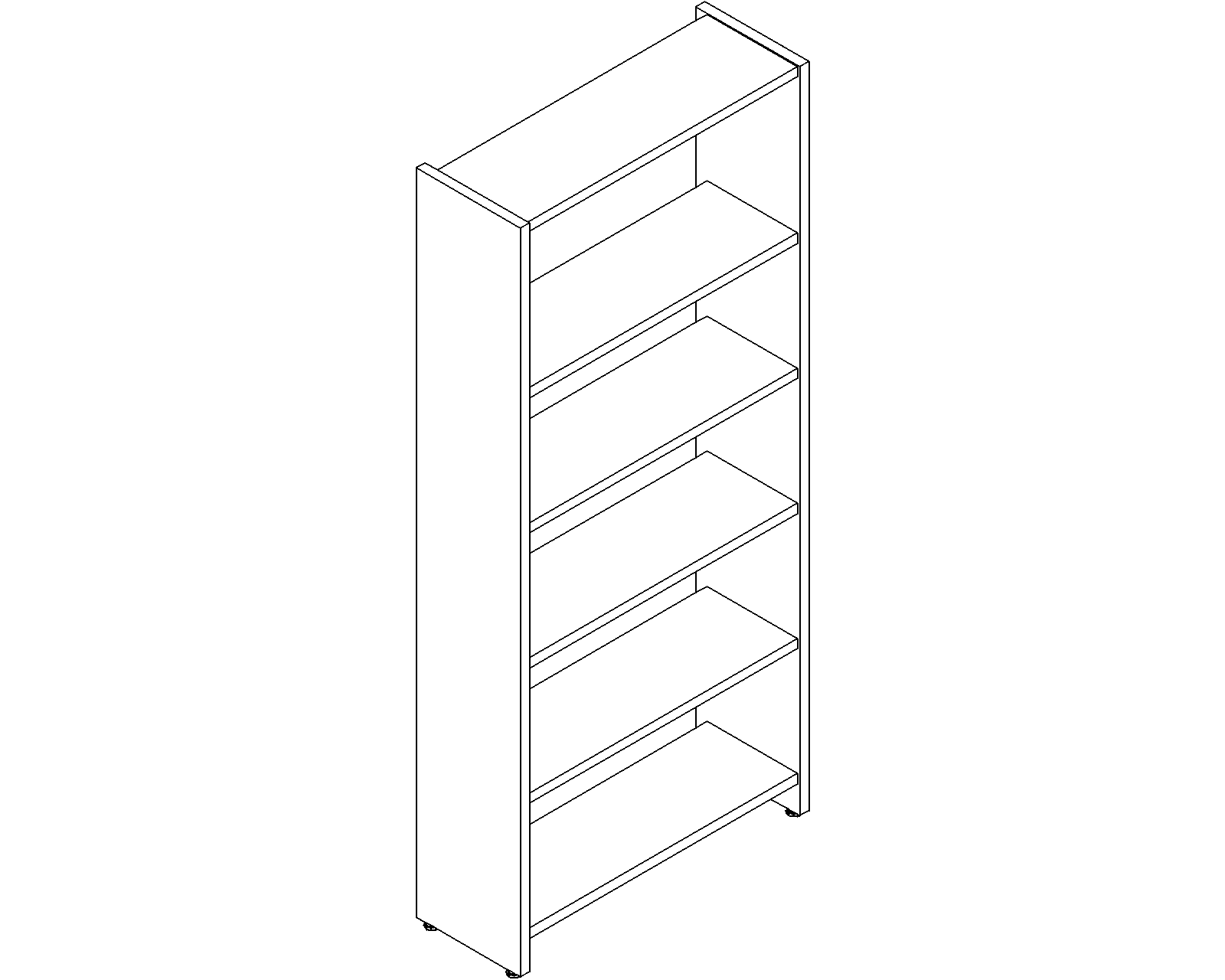 Lingo starter - single-sided - H1820 - D250 - W750 - 3D.dwg