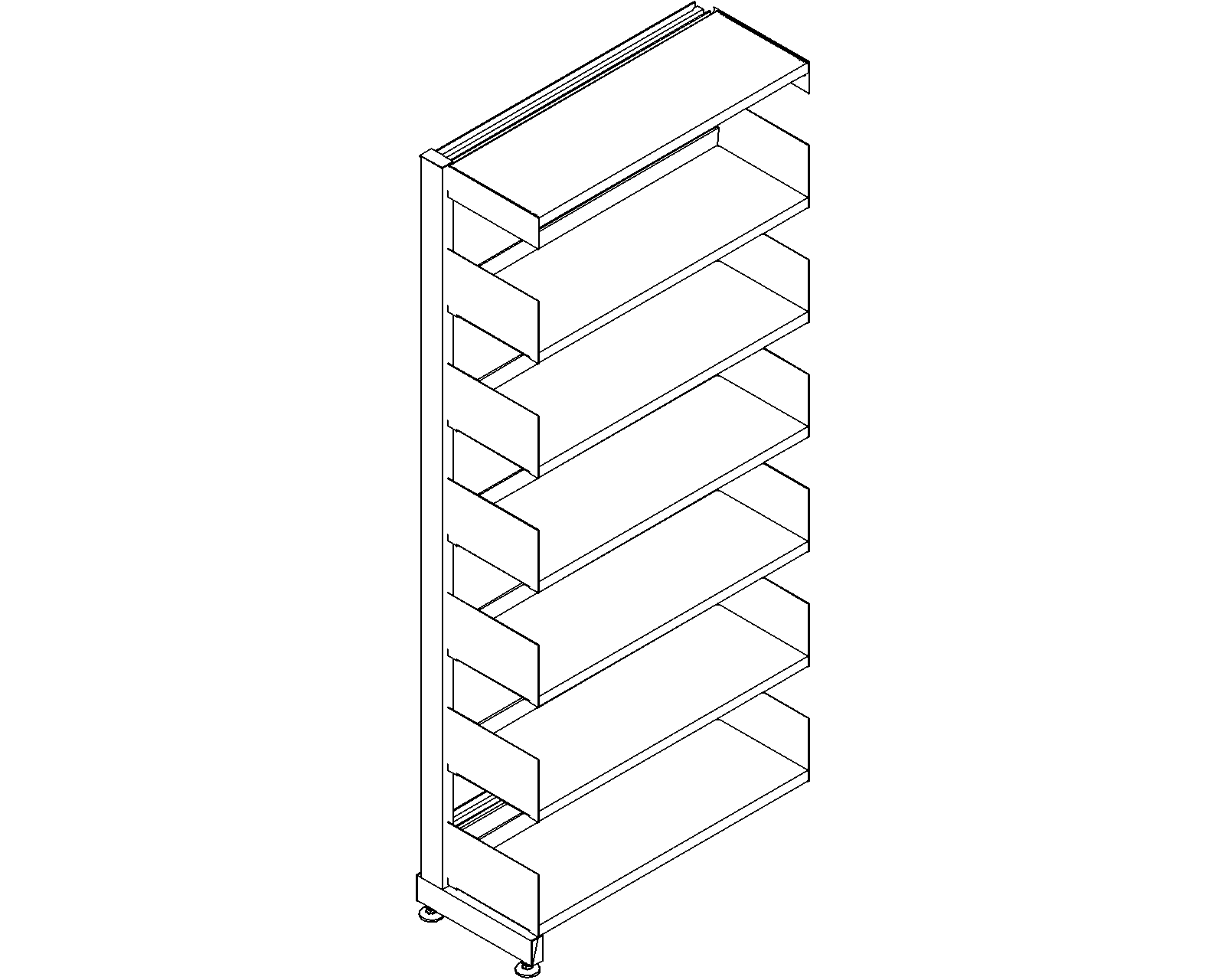 6030 starter - single-sided - H1820 - D250 - W750 - 3D.dwg