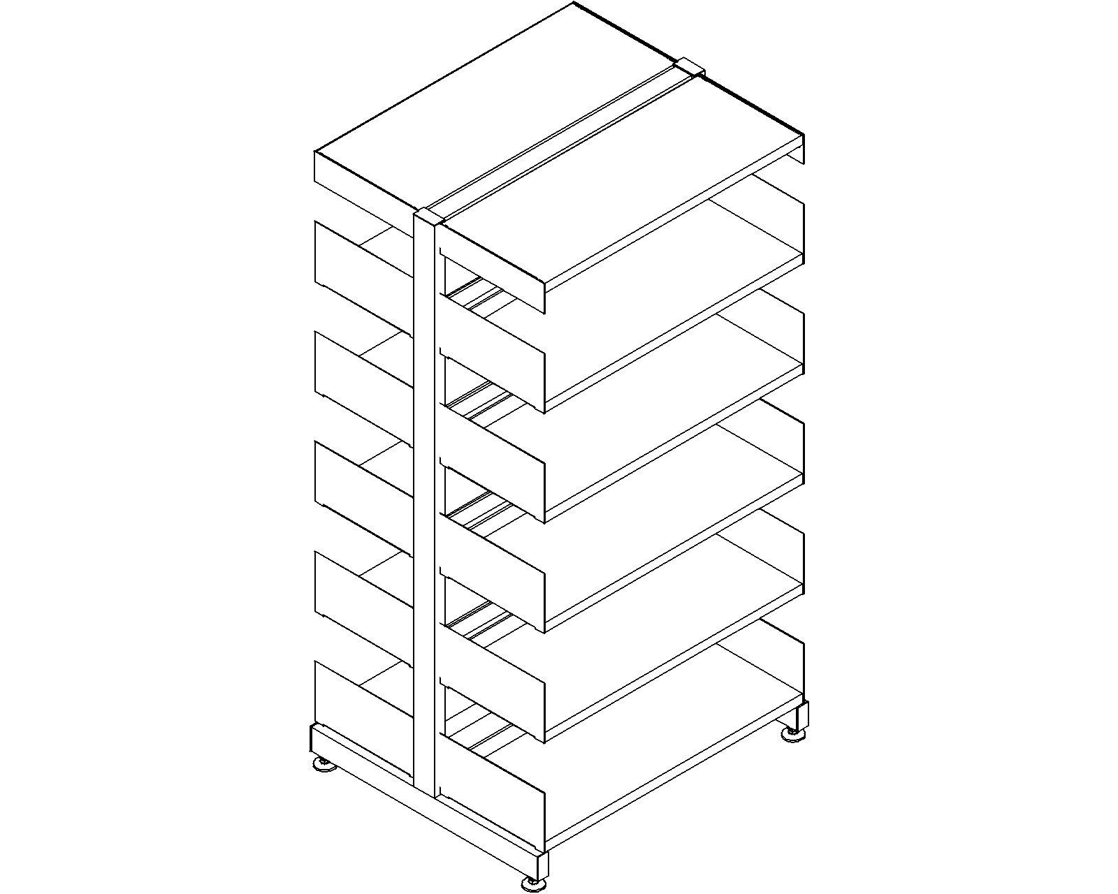 6030 starter - double-sided - H1520 - D300 - W750 - 3D.dwg