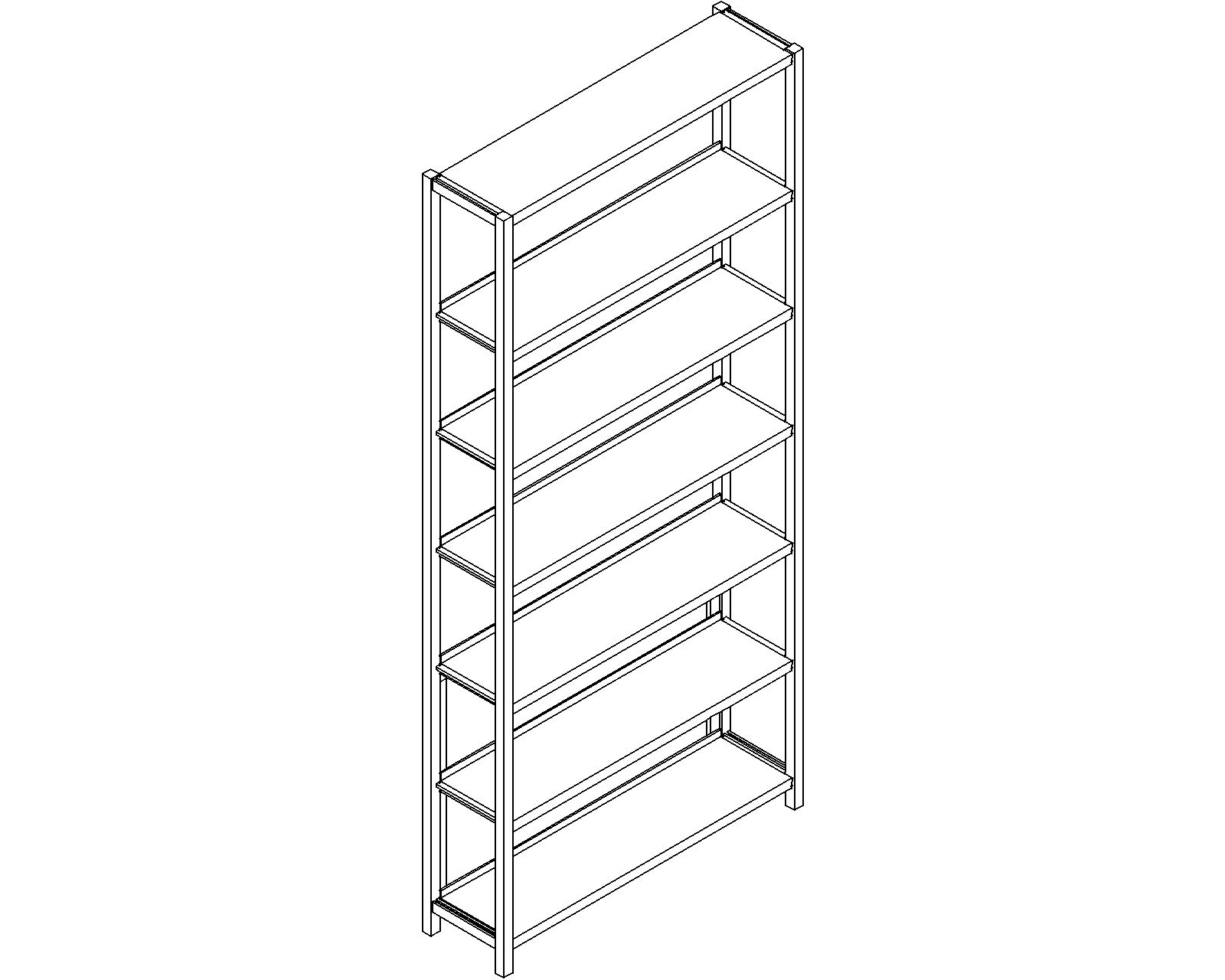 Uniflex starter – single-sided – H2250 – D250 – W1000 – 3D.dwg