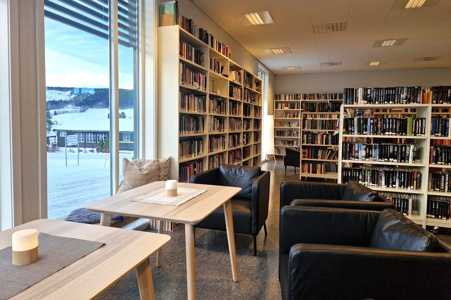 Lounge område i Rindal Bibliotek